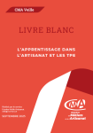 L'apprentissage dans l'artisanat et les TPE